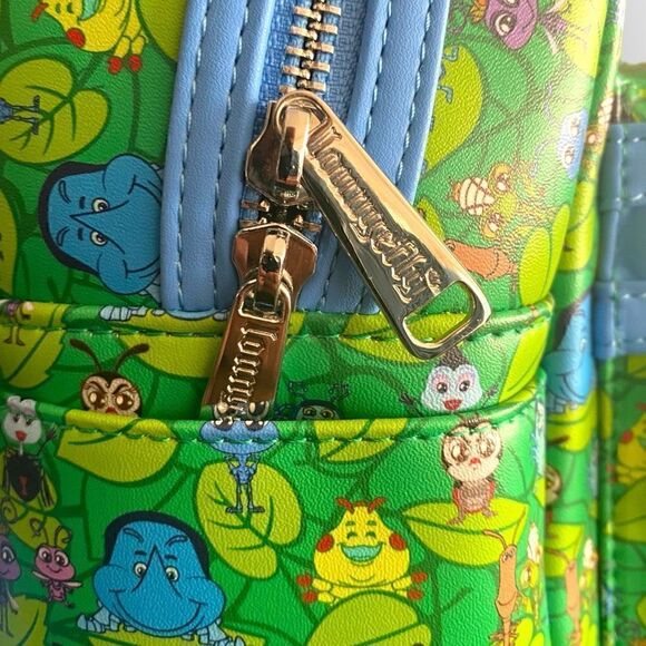 Loungefly Disney Pixar A Bug’s Life Mini Backpack Green Bugs New Exclusive main image 4